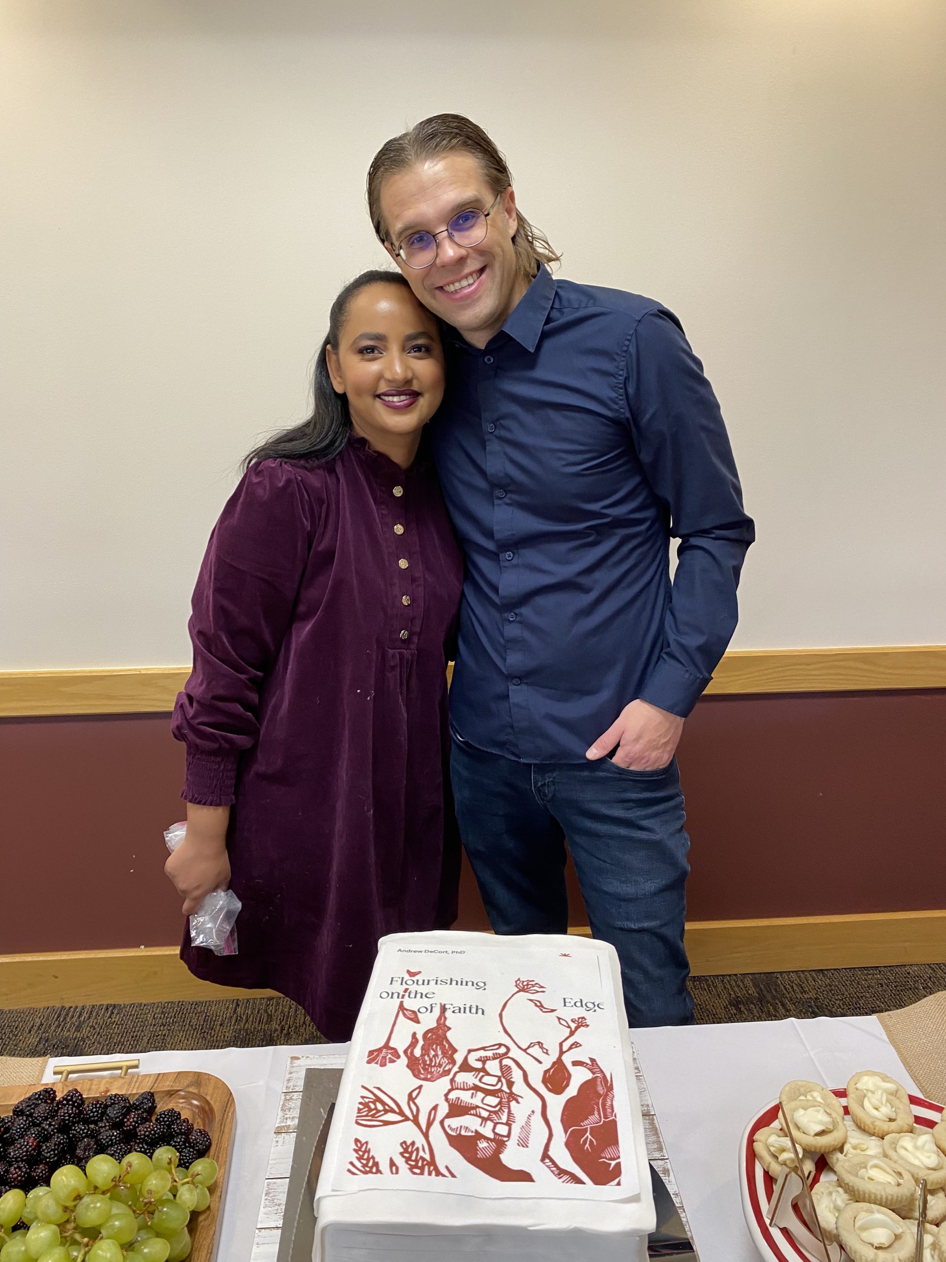 Flourishing on the Edge of Faith Launch Event Cake