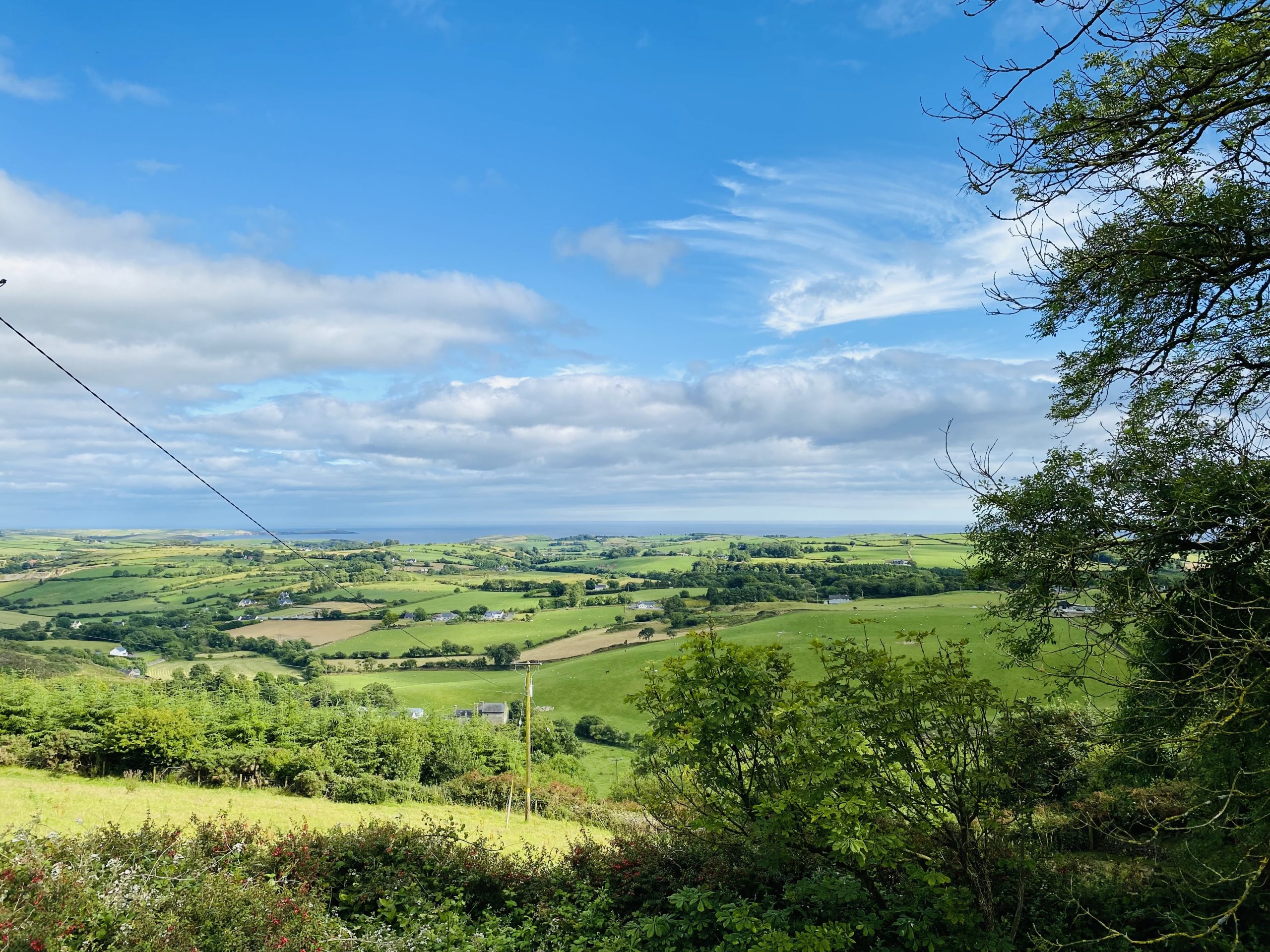 The view overlooking Castle Salem in Rosscarberry, Ireland